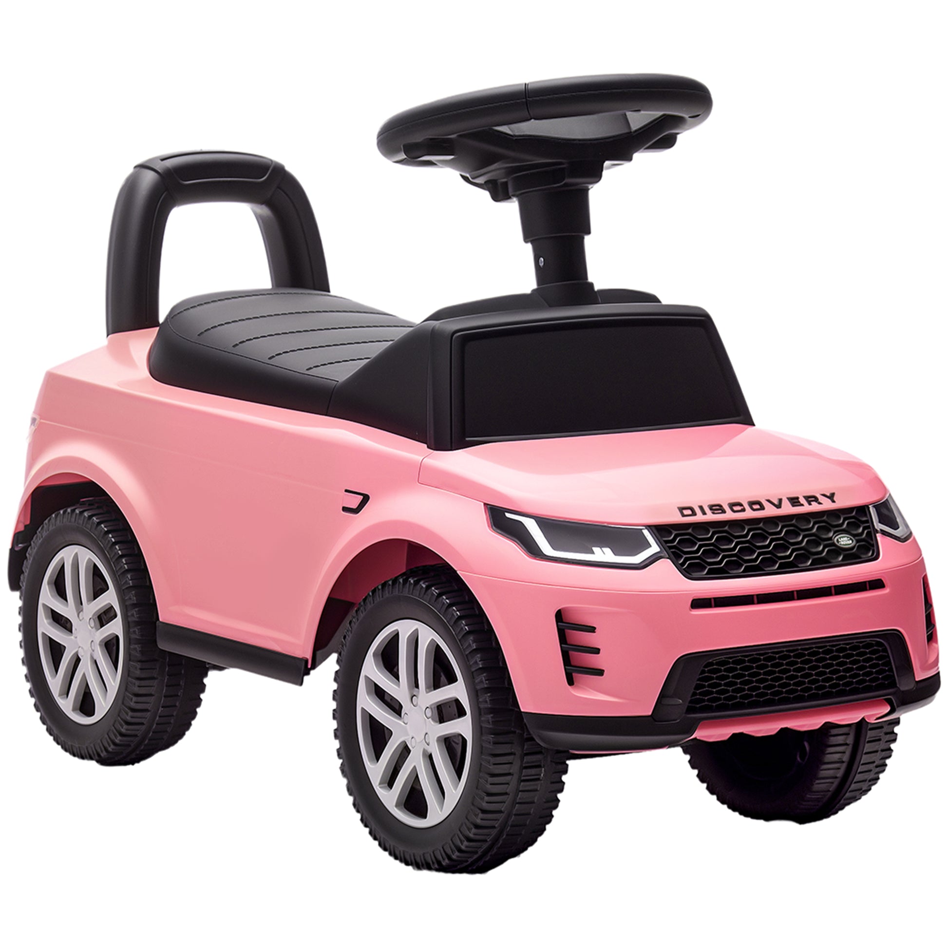 Photo of AIYAPLAY Land Rover Licensed Toddler Ride on Car with Horn, Engine Sounds, Under-Seat Storage, for 18-36 Months, Pink in Pink colour on a white background