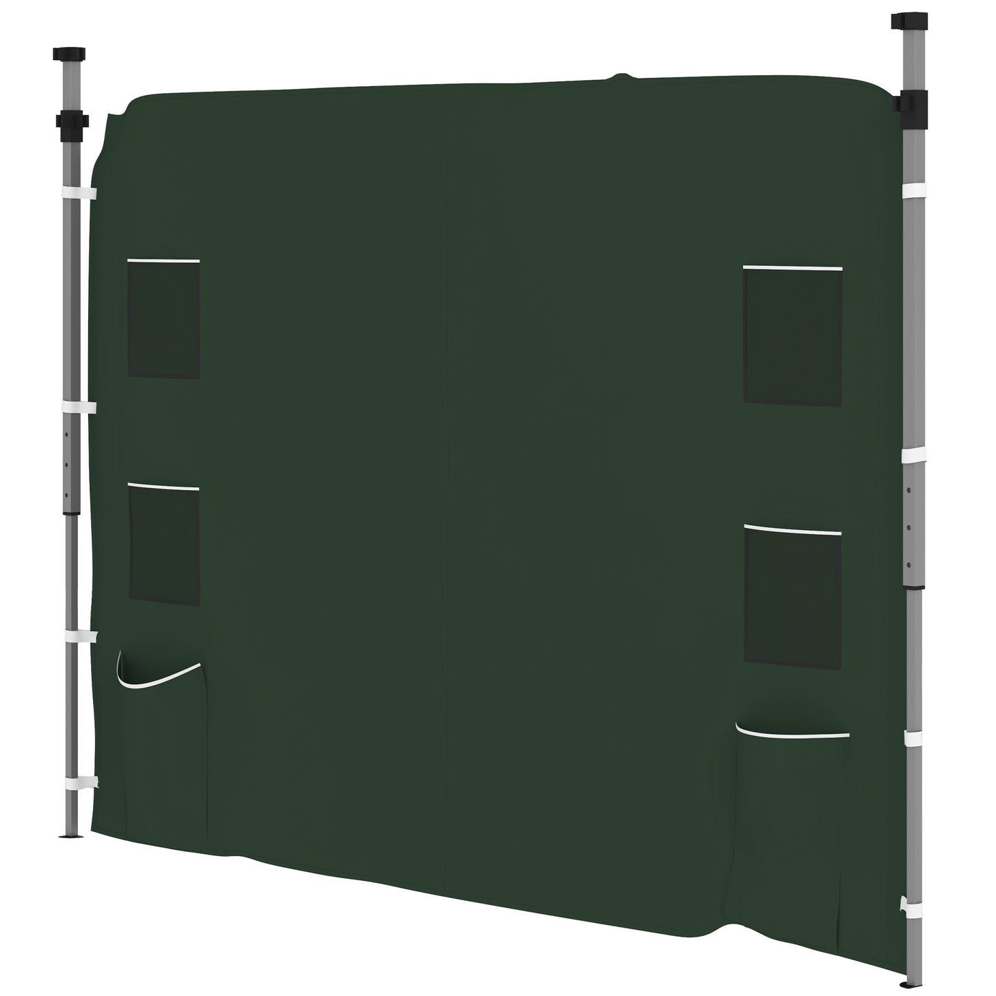 Photo of Outsunny 195 x 295cm Replacement Gazebo Sidewall - Green in Green colour on a white background