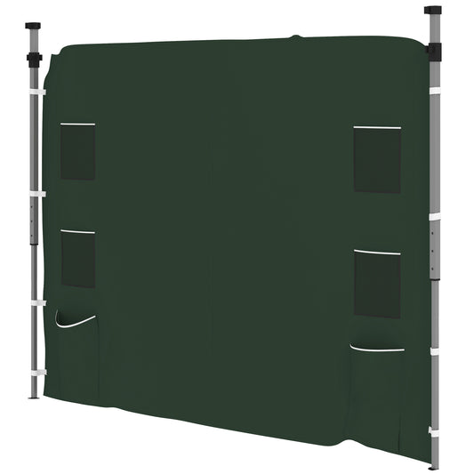 Photo of Outsunny 195 x 295cm Replacement Gazebo Sidewall - Green in Green colour on a white background