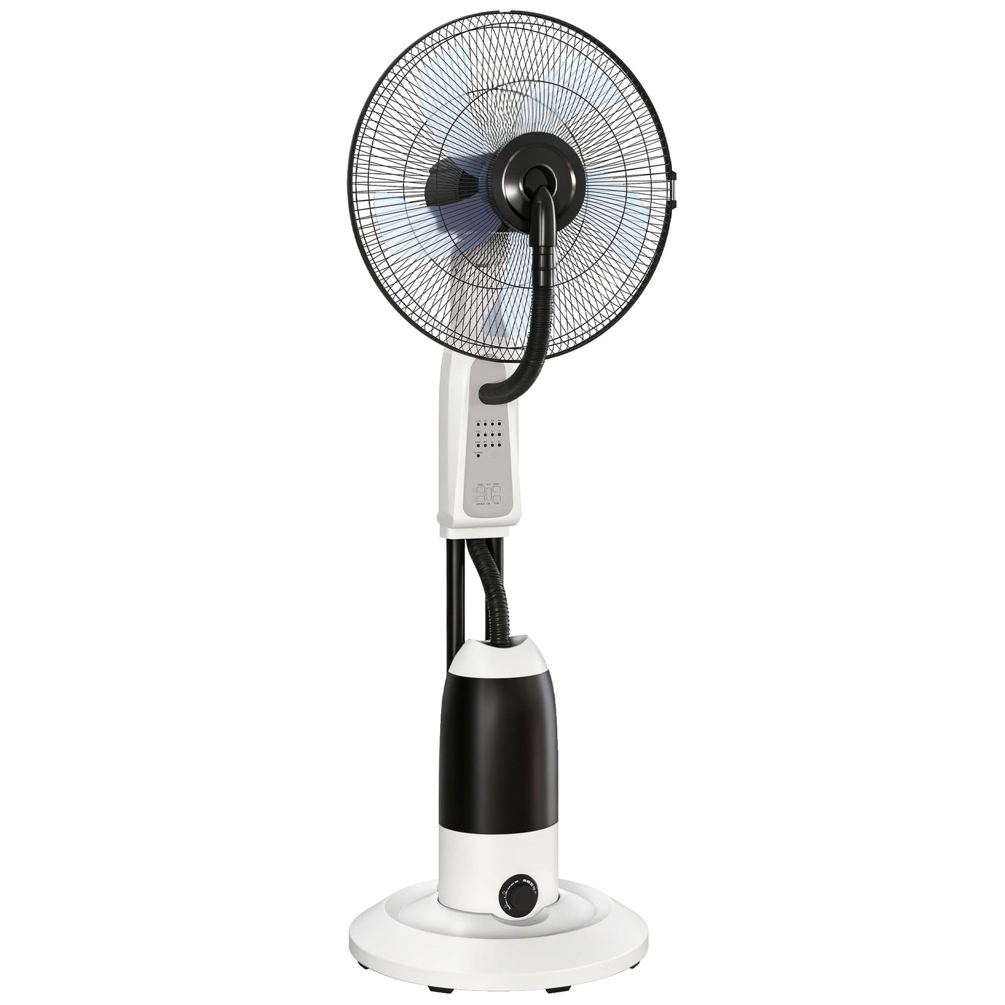 Photo of HOMCOM Pedestal Fan with Water Mist Spray 3 Speeds 2.8L Water Tank, White in White colour on a white background