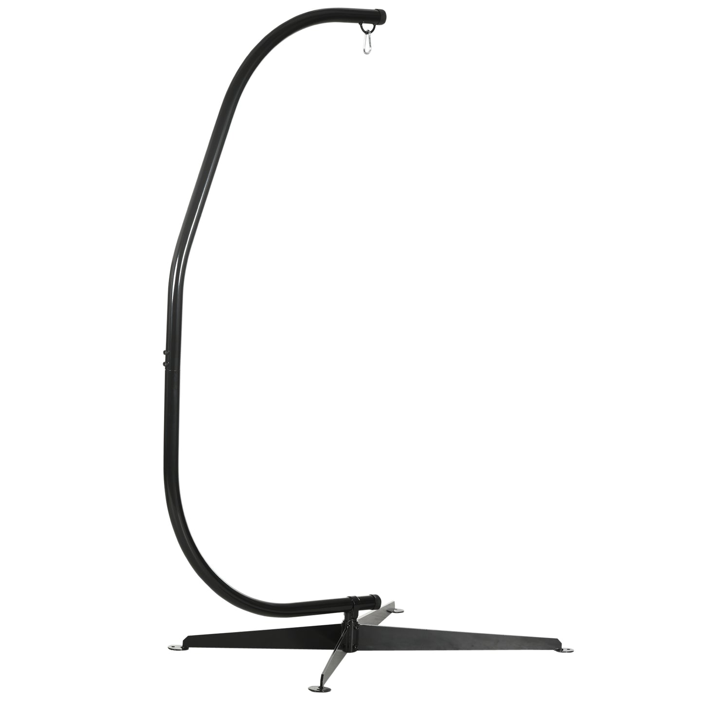 Photo of Outsunny Hanging Hammock Stand Hammock Chair Stand C Stand Steel Heavy Duty Stand for Hanging Hammock Air Porch Swing Chair Indoor Outdoor (Only Construction) in Construction) colour on a white background