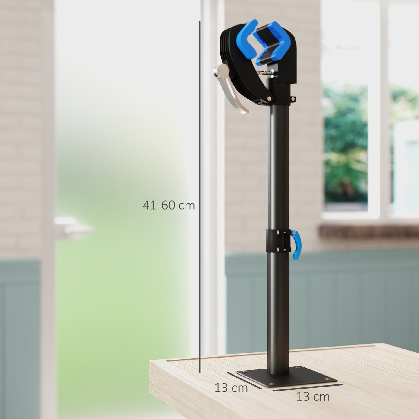 HOMCOM Bike Repair Stand, with Adjustable Clamp, Black