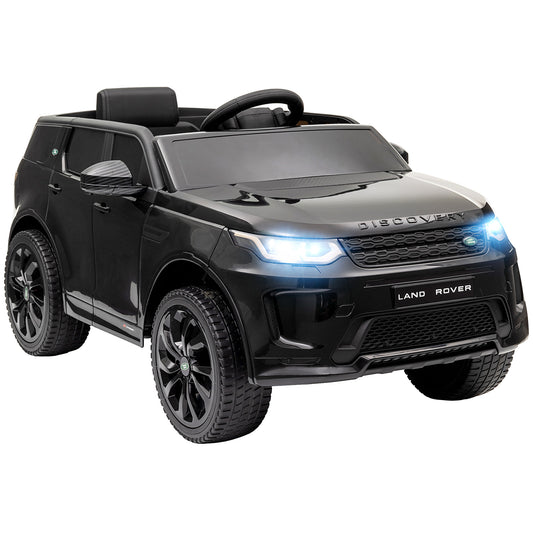 Photo of AIYAPLAY Licensed Land Rover Discovery Sport, 12V Kids Ride on Car w/ Remote Control, Lights, Music, Horn, for 3-6 Years, Black in Black colour on a white background