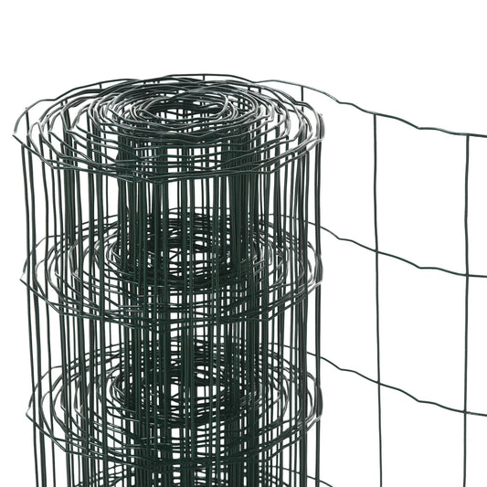 Photo of PawHut 0.6M x 10M Chicken Wire Mesh Roll Rabbit Poultry Animal Fence PVC Coated Steel Metal Garden Netting Fencing in Fencing colour on a white background