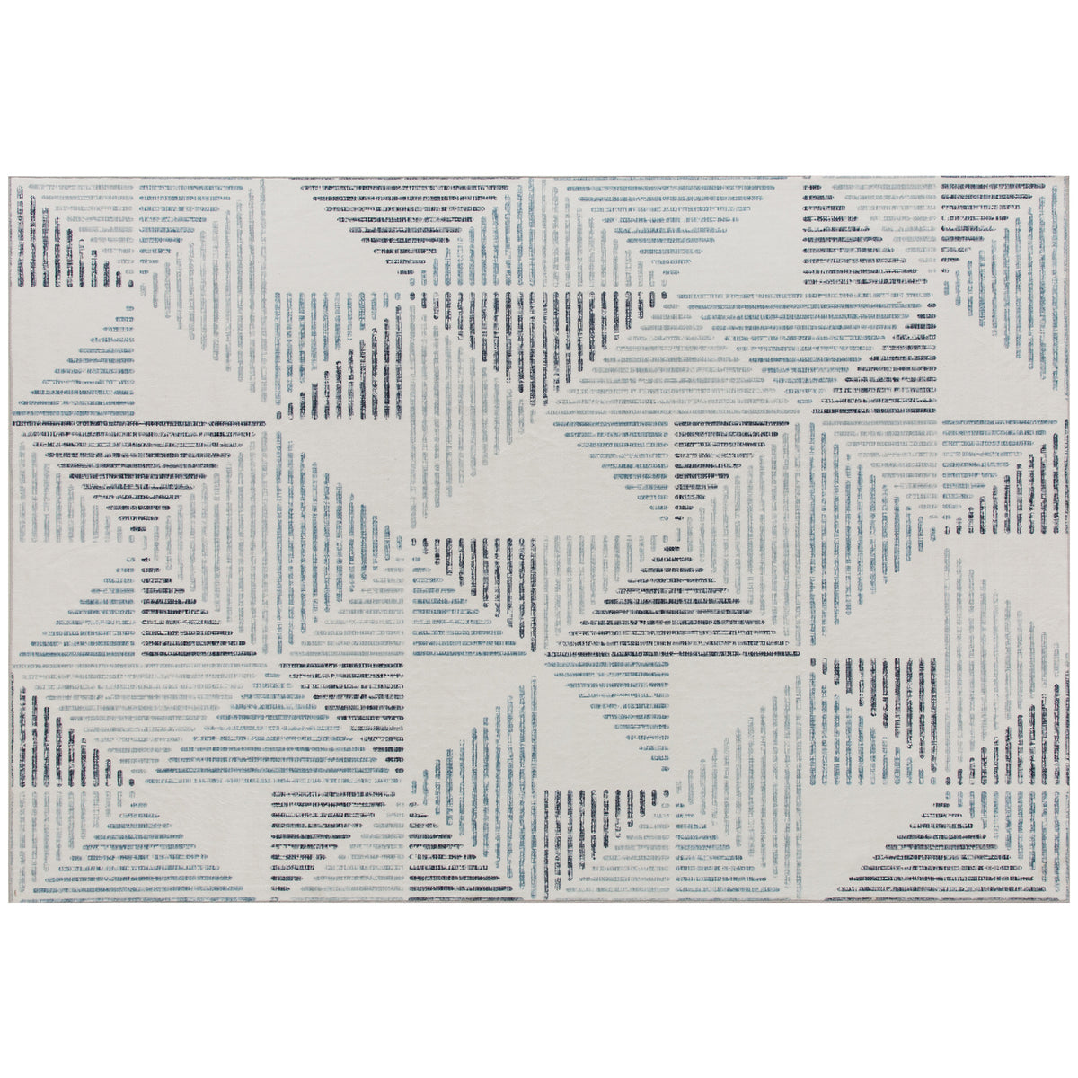 Photo of HOMCOM Modern Area Rug, Geometric Pattern Non-Slip Washable Rug, Soft Floor Carpet for Living Room, Bedroom, Dining Room, Home Office, 170 x 120 cm, Multi-Coloured in Multi-Coloured colour on a white background