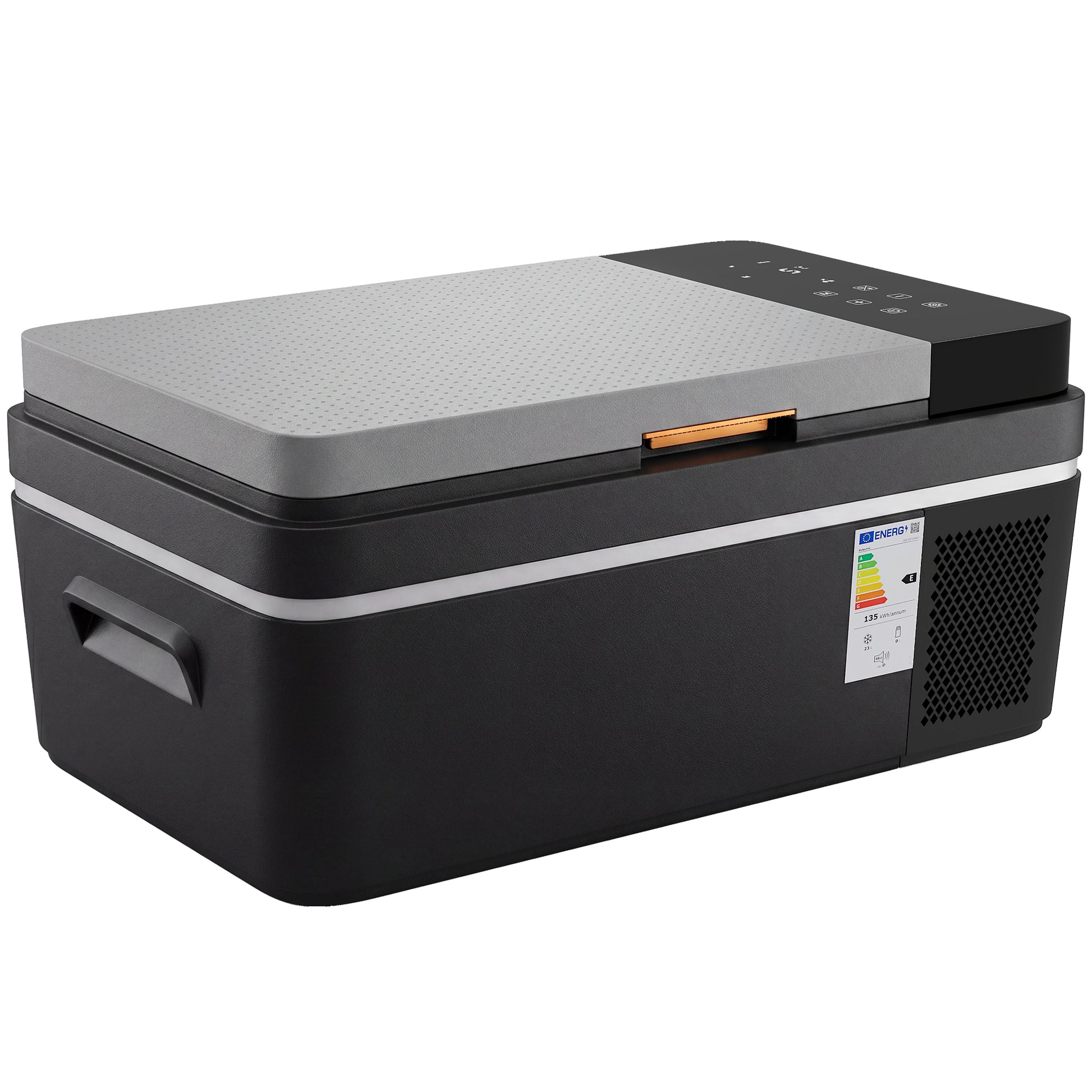 Photo of Outsunny 20L Compressor Car Fridge Freezer, Camping Refrigerator with App Control, 12/24V DC and 100-240V AC, in AC, colour on a white background