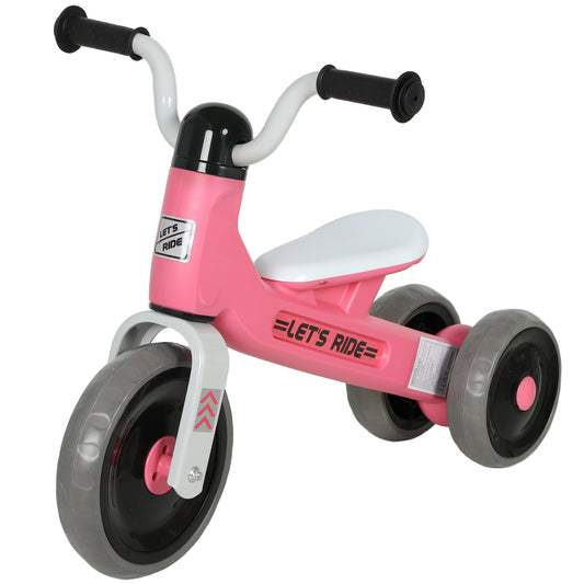 Photo of AIYAPLAY Toddler Balance Bike with No Pedal, 3 Silence Wheels for 12-36 Months Boys and Girls, Indoor Outdoor, Pink in Pink colour on a white background