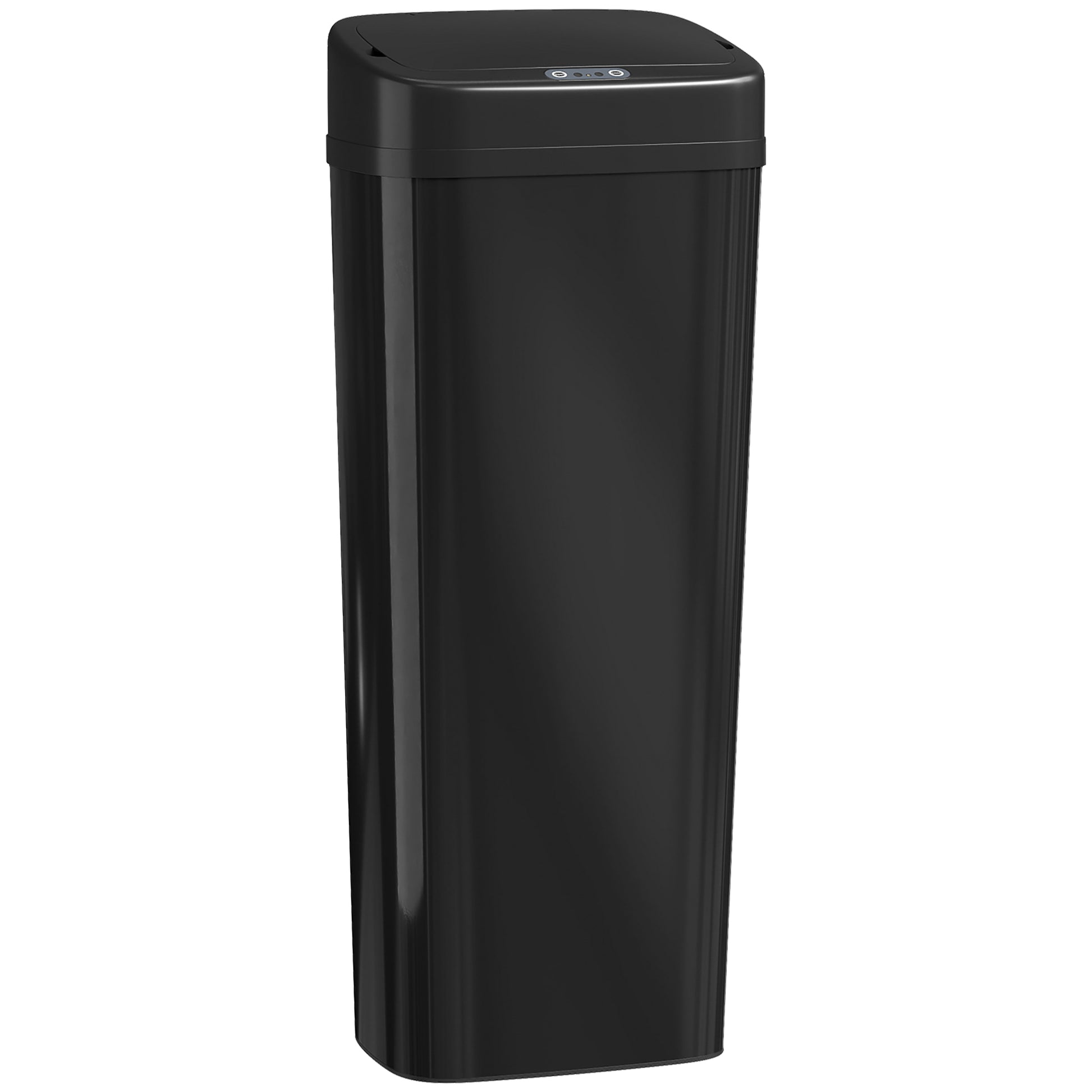 Photo of HOMCOM 50L Stainless Steel Sensor Bin - Black in Black colour on a white background