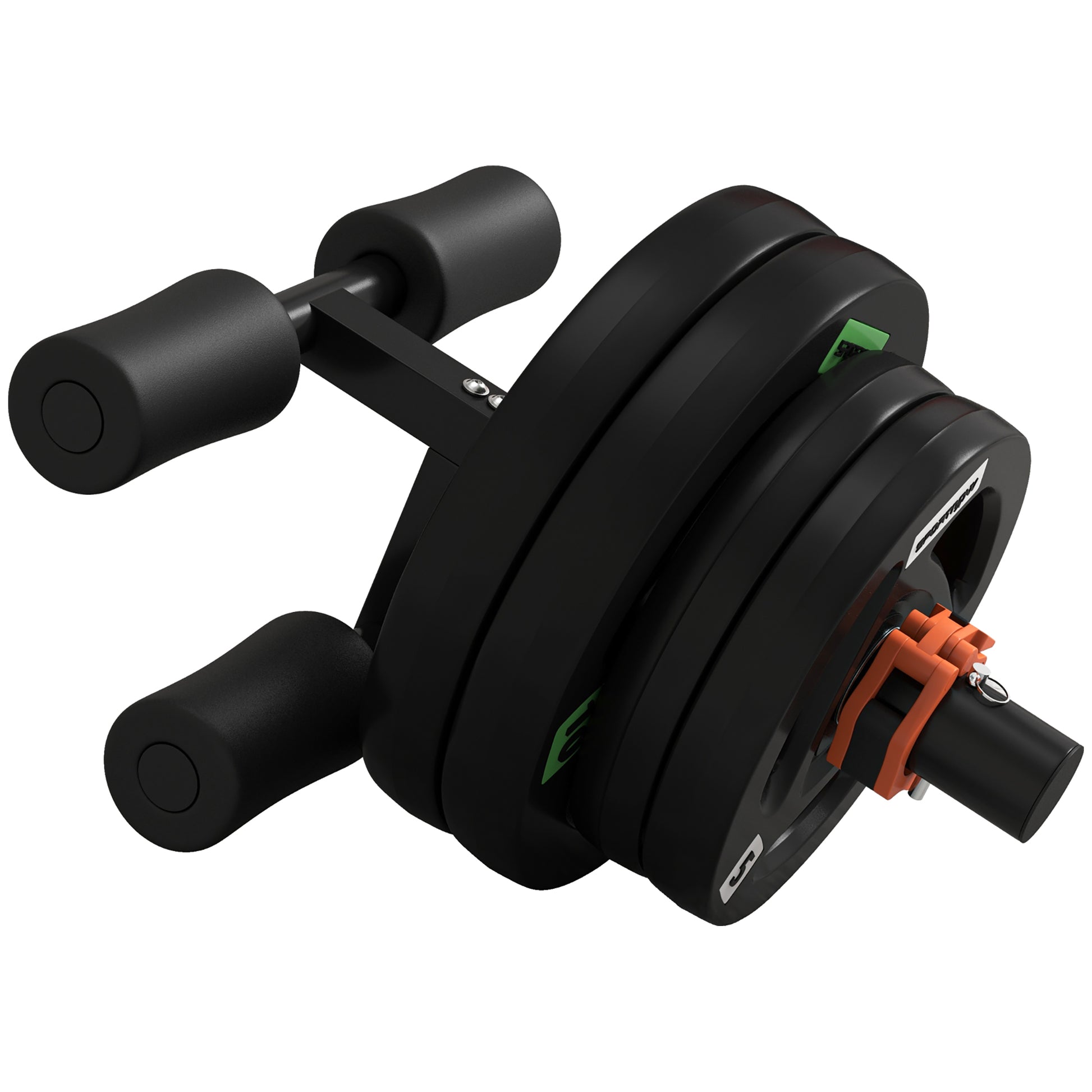Photo of SPORTNOW Tib Bar with 2 x 5kg&2 x 10kg Olympic Weight Plates, Tibialis Trainer Calf Raise Machine for Shin Splints and Knee Pain Relief, for Home, Gym, Lifting and Strength Training in Training colour on a white background