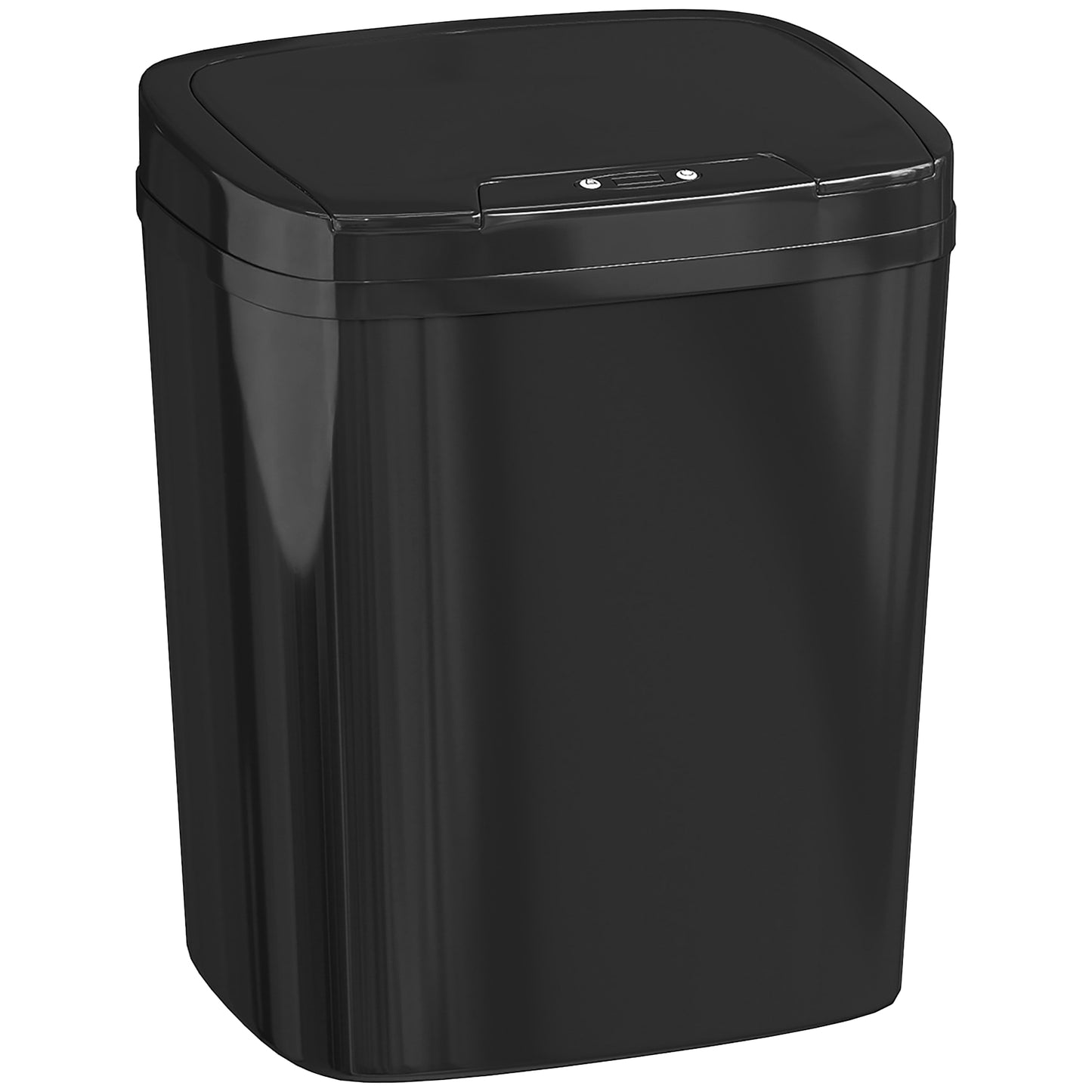 Photo of HOMCOM 15L Sensor Bin, Automatic Touchless Kitchen Bin, Easy Clean, Battery Operated for Home Office, Bedroom, Bathroom, Black in Black colour on a white background