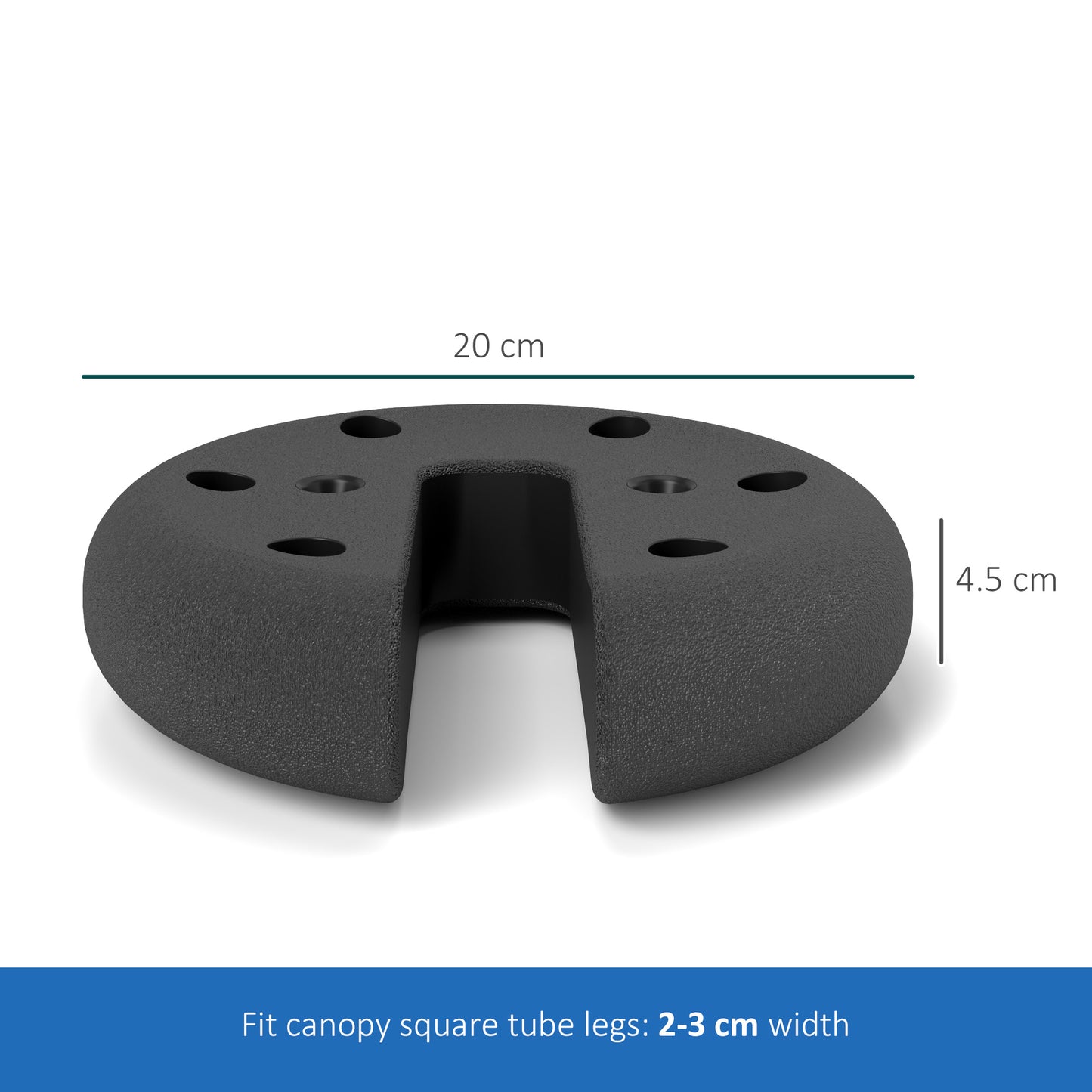 Outsunny Pop up Canopy Tent Weights Set of 4 PCs, Leg Weights for Marquee Party Tent Outdoor Canopy, Total 8.8KG