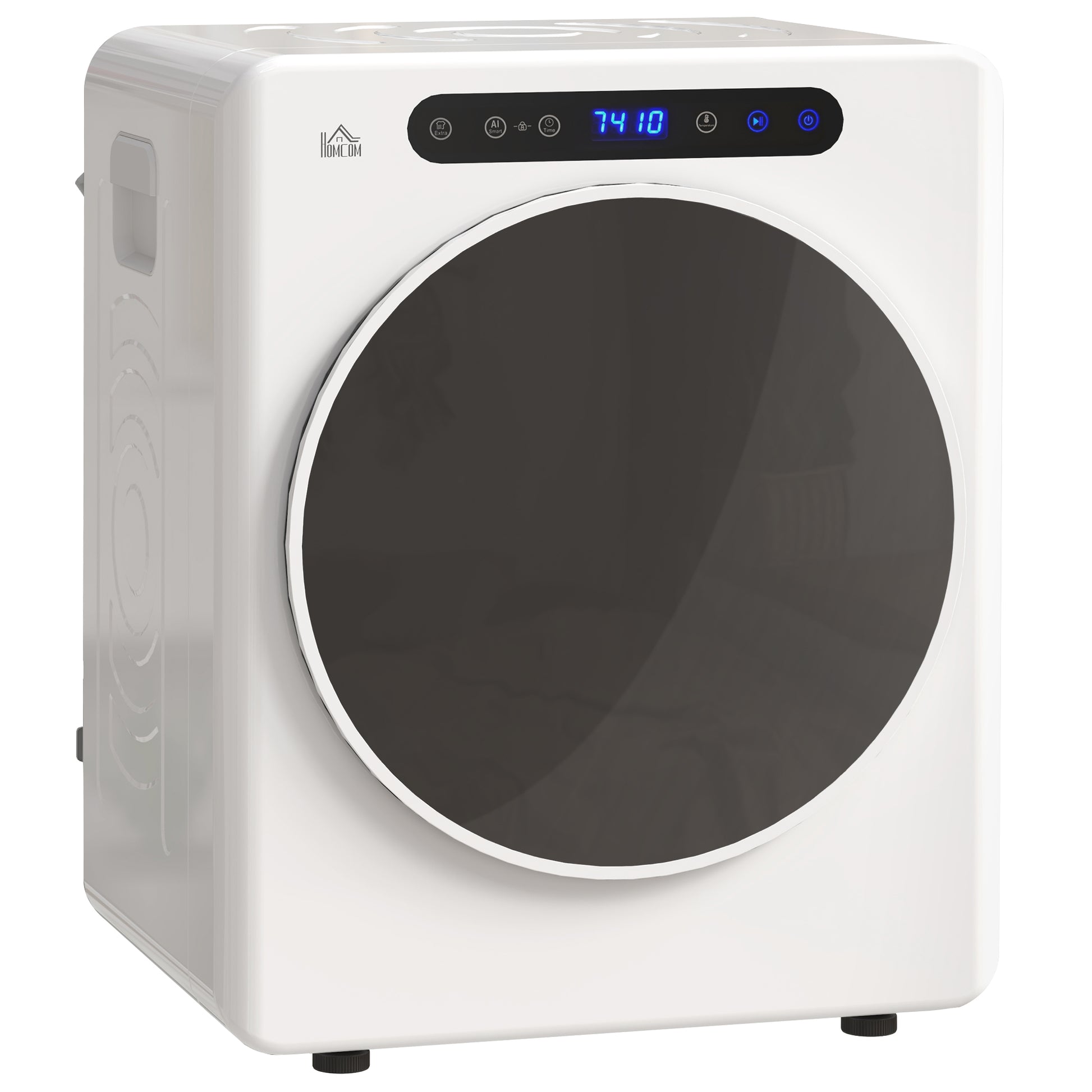 Photo of HOMCOM 4kg Compact 40-60℃  Tumble Dryer - White in White colour on a white background