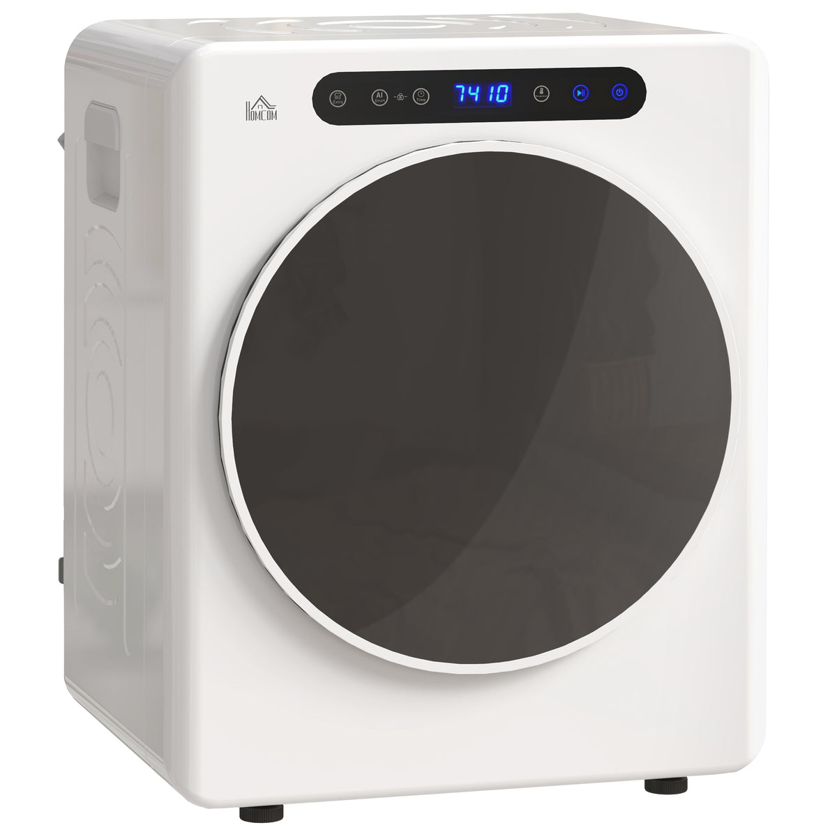 Photo of HOMCOM 4kg Compact 40-60℃  Tumble Dryer - White in White colour on a white background