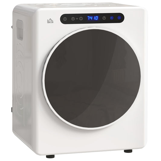 Photo of HOMCOM 4kg Compact 40-60℃  Tumble Dryer - White in White colour on a white background