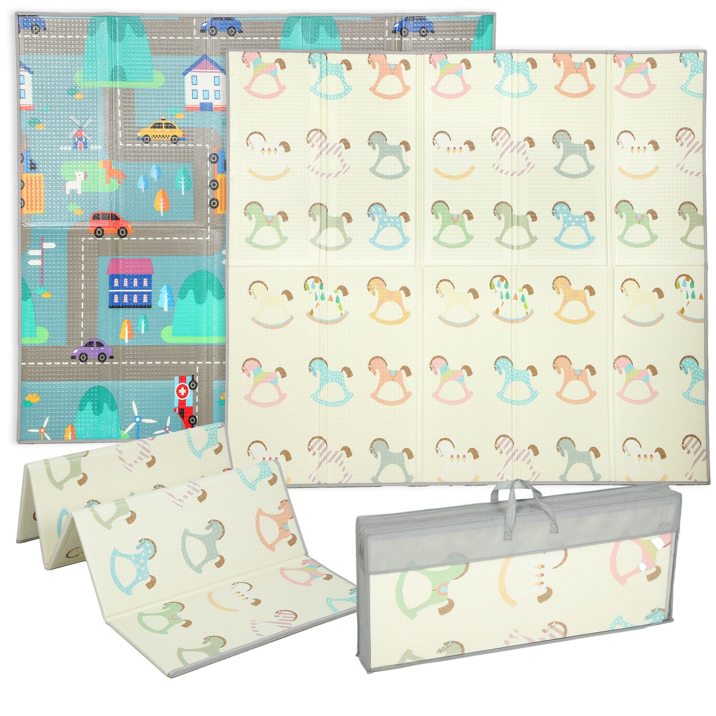Photo of AIYAPLAY Foldable Double-Sided Baby Play Mat, for Toddlers, Bedrooms, Nurseries, Playrooms in Playrooms colour on a white background