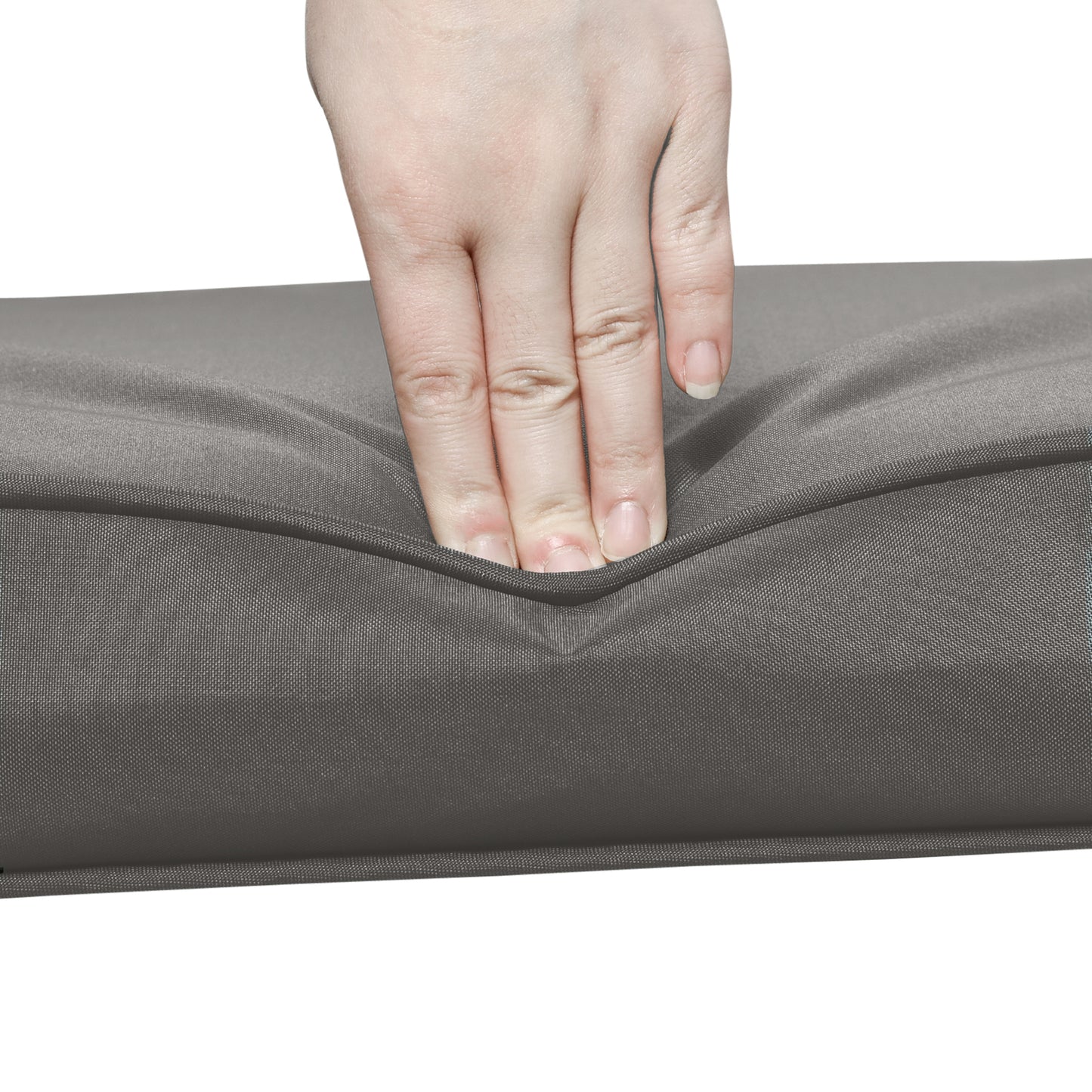 Outsunny 2-Piece Garden Seat and Back Cushion Set, Replacement Cushions for Outdoor Furniture with Seat Cushion and Back Cushion, Dark Grey