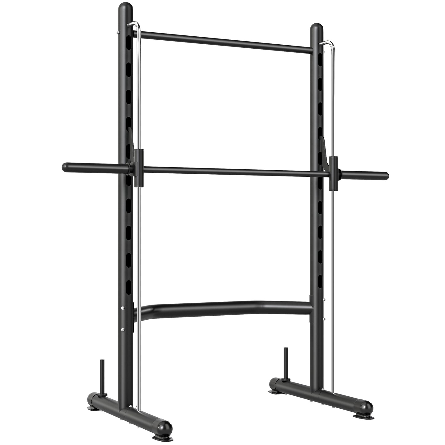 Photo of HOMCOM Adjustable Squat Rack, with Pull Up Bar, Barbell Bar for Home Gym in Gym colour on a white background