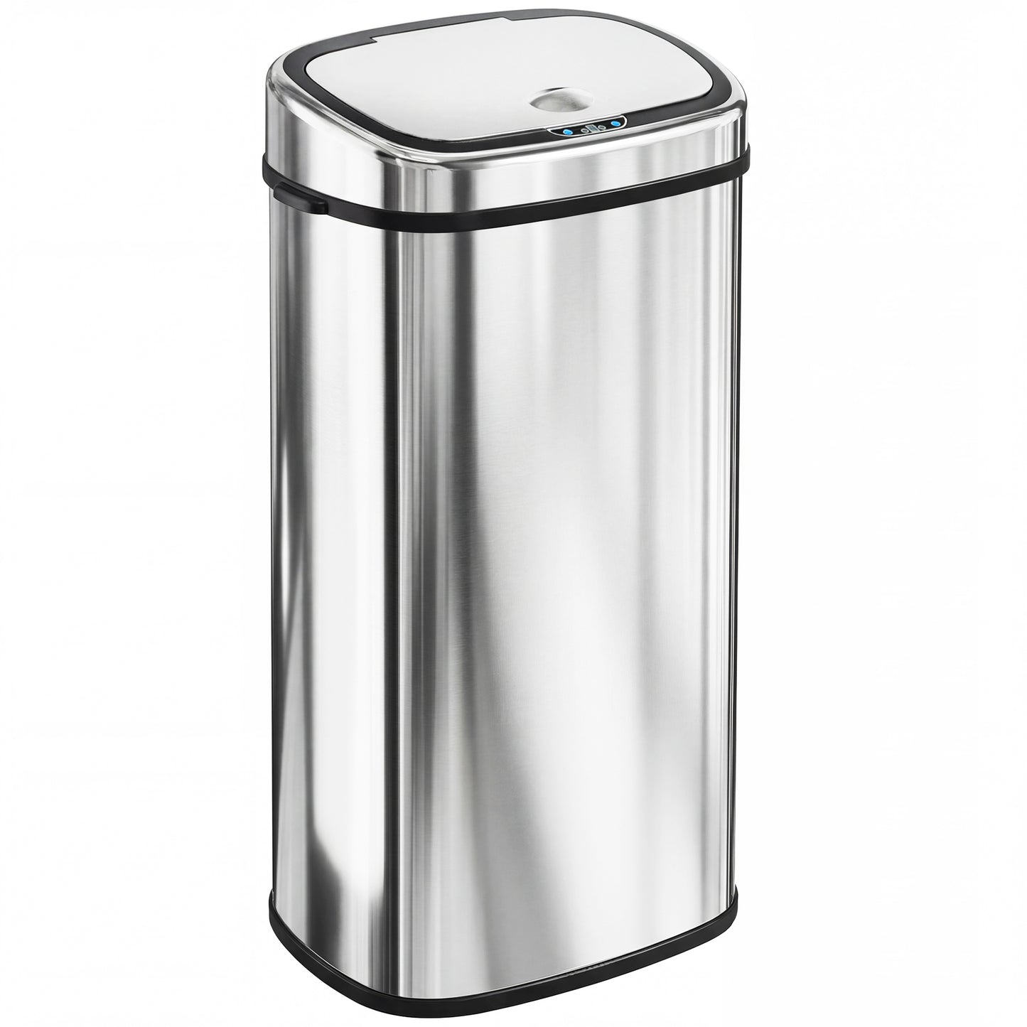 Photo of HOMCOM 68L Automatic Sensor Bin, Touchless Stainless Steel Kitchen Rubbish Bin, Hands-Free Infrared Waste Dustbin, Motion Trash Can with Manual Button for Home Office, Silver in Silver colour on a white background