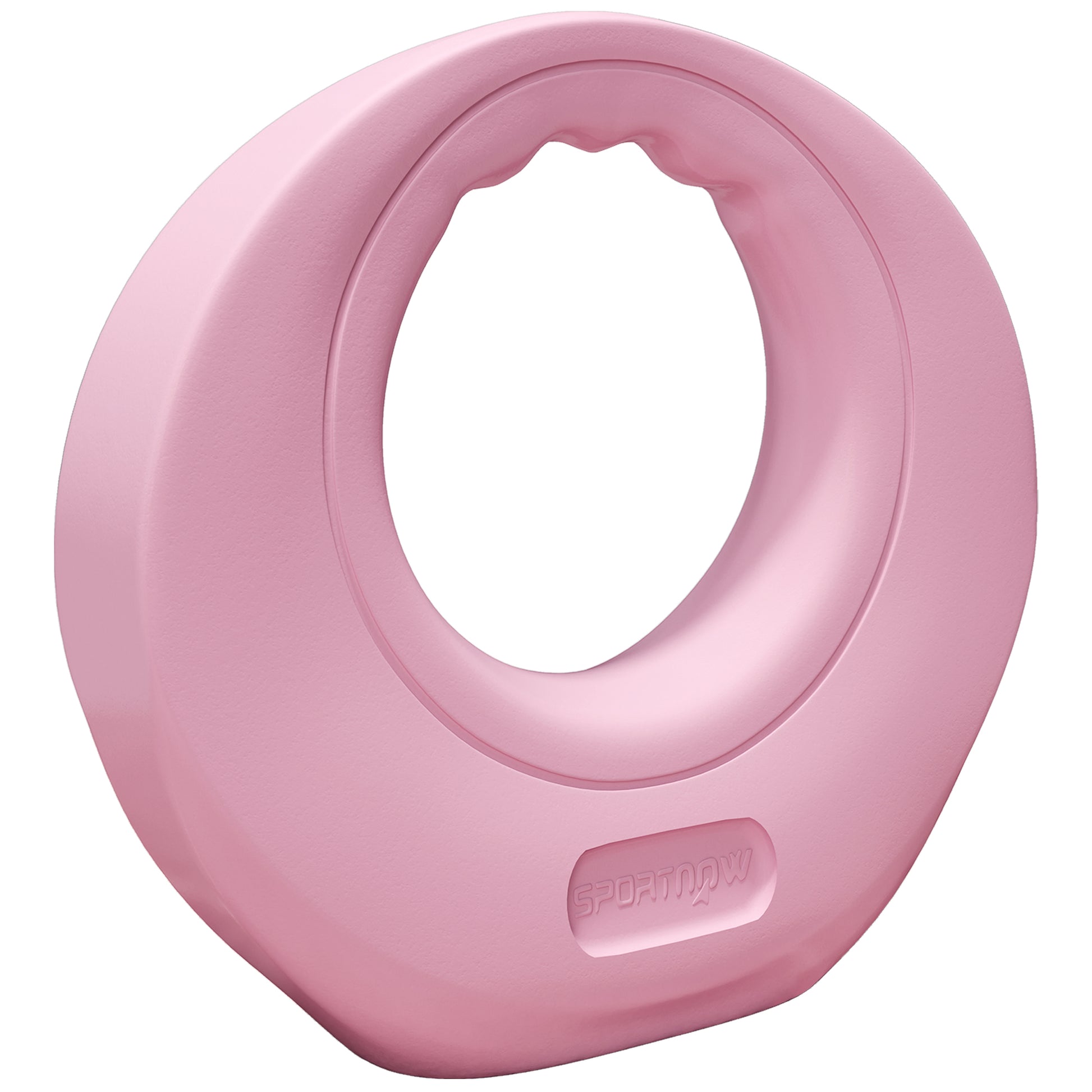 Photo of SPORTNOW 12kg Kettlebell, Kettle Bell with Wide Handle for Home Gym, Weight Lifting, Strength Training, Pink in Pink colour on a white background