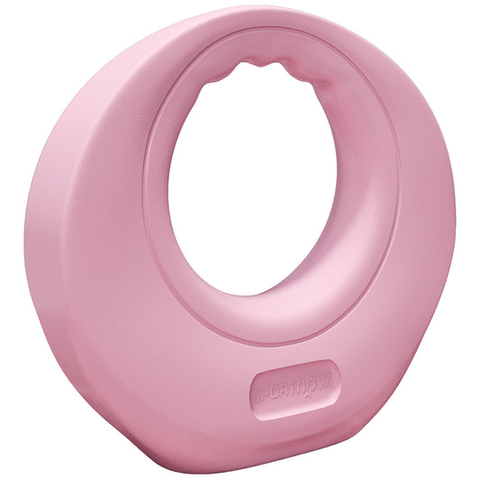 Photo of SPORTNOW 12kg Kettlebell, Kettle Bell with Wide Handle for Home Gym, Weight Lifting, Strength Training, Pink in Pink colour on a white background